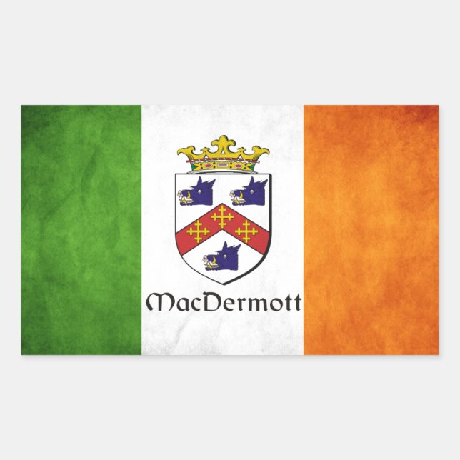 MacDermott Irish Rectangular Sticker (Front)