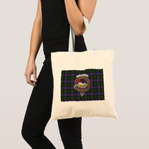MacDonald Clan Badge Tartan Tote Bag