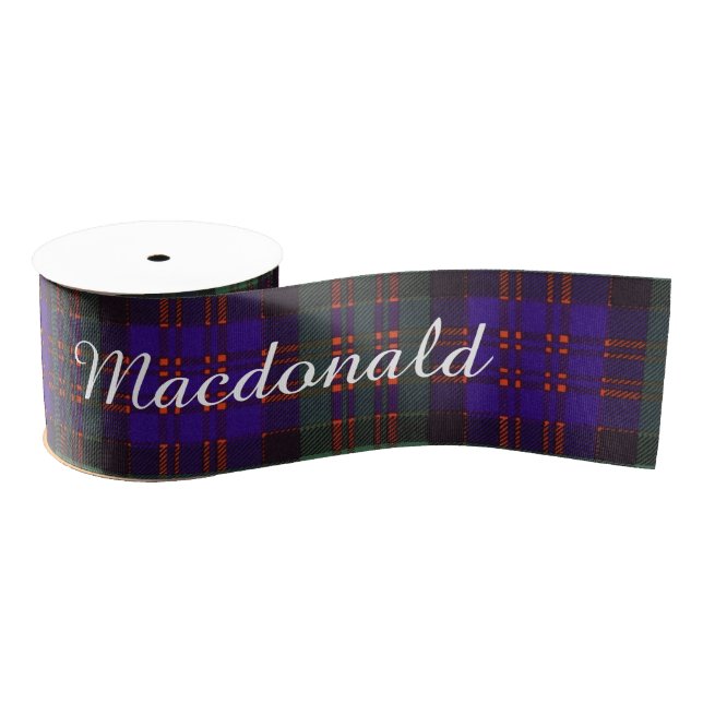 Macdonald Clan Plaid Scottish tartan Grosgrain Ribbon (Spool)