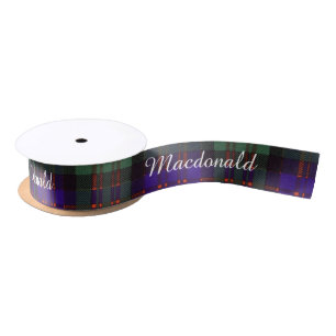 Macdonald Clan Plaid Scottish tartan Satin Ribbon