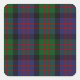 MacDonald Clan Tartan Square Sticker