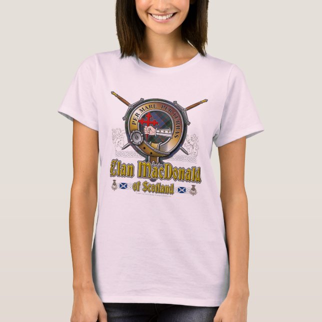 MacDonald Donald Clan Badge T-Shirt (Front)