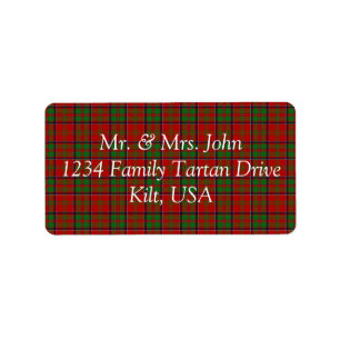 MacDonald Of Glencoe Tartan Label