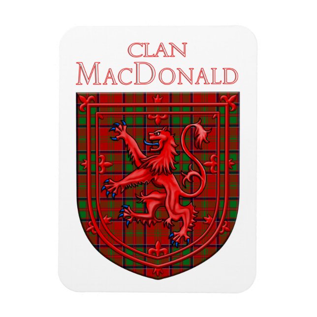 MacDonald of Glencoe Tartan Scottish Plaid Magnet (Vertical)