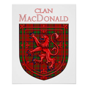 MacDonald of Glencoe Tartan Scottish Plaid Poster