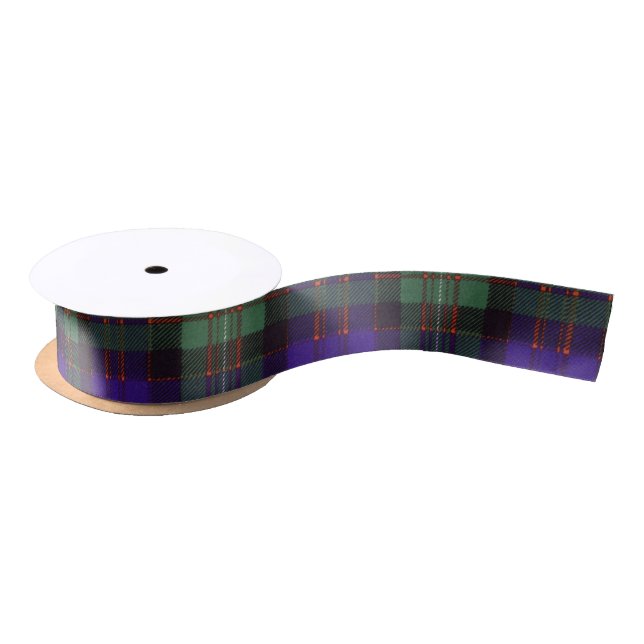 Macdonald of Glengarry clan Plaid Scottish tartan Satin Ribbon (Spool)
