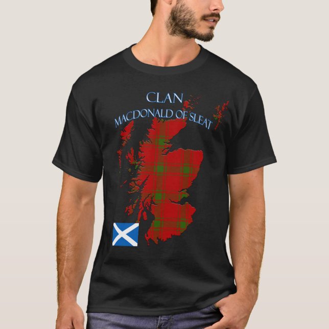 MacDonald of Sleat Scottish Clan Tartan Scotland T-Shirt (Front)
