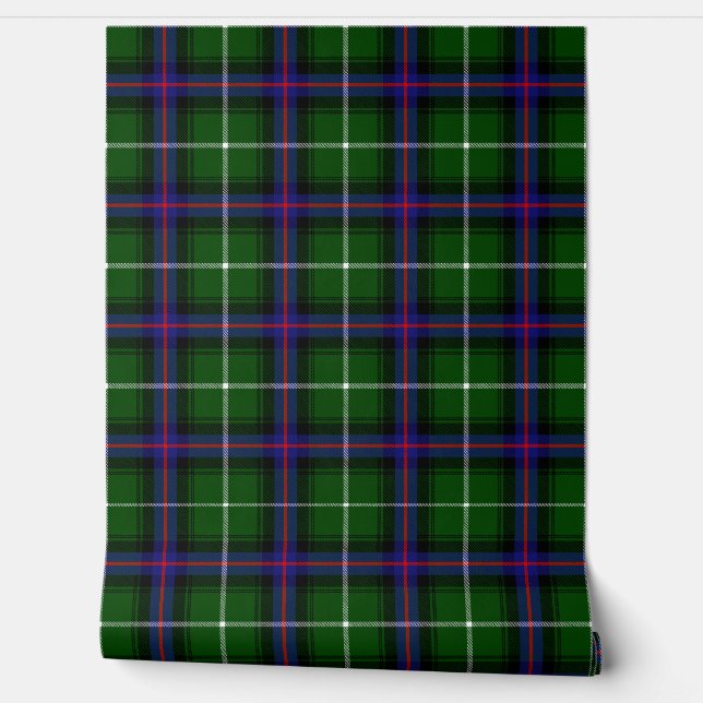 MacDonald of the Isles Tartan Plaid Scottish Clan Wallpaper (Unrolling)