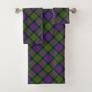 MacDonald Scottish Clan Tartan Plaid Pattern Bath Towel Set