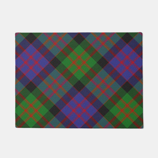 MacDonald Scottish Clan Tartan Plaid Pattern Doormat (Front)