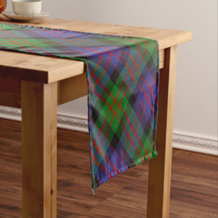 MacDonald Scottish Clan Tartan Plaid Pattern Short Table Runner