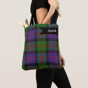 MacDonald Scottish Clan Tartan Plaid Pattern Tote Bag