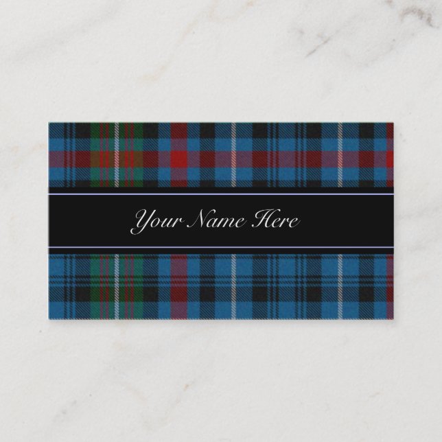 MacDonald Scottish Tartan Plaid Business Card (Front)
