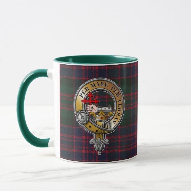 MacDonald Tartan & Badge Mug (Left)
