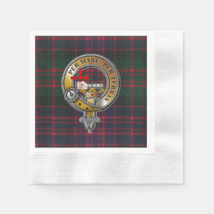 MacDonald Tartan & Badge Napkin