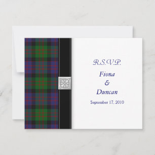 MacDonald Tartan Celtic Wedding Response Card