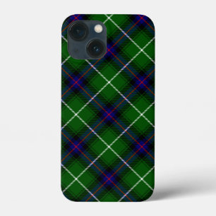 MacDonald tartan green blue plaid iPhone 13 Mini Case