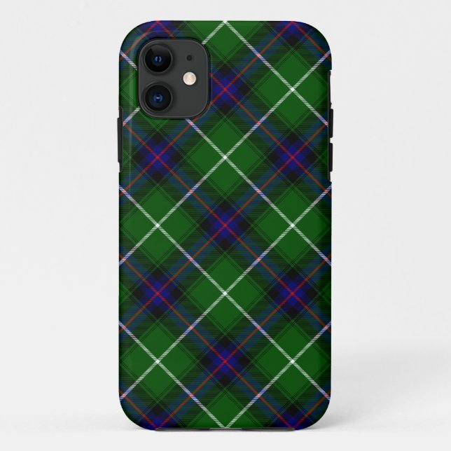 MacDonald tartan green blue plaid Case-Mate iPhone Case (Back)
