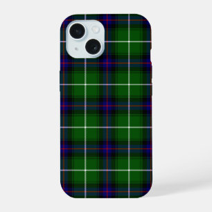 MacDonald tartan green blue plaid iPhone 15 Case