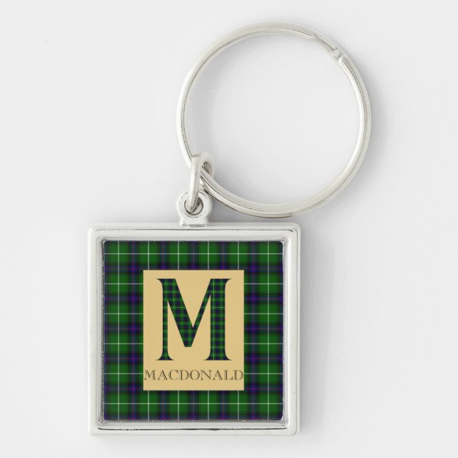 MacDonald Tartan Monogram M  Key Ring (Front)