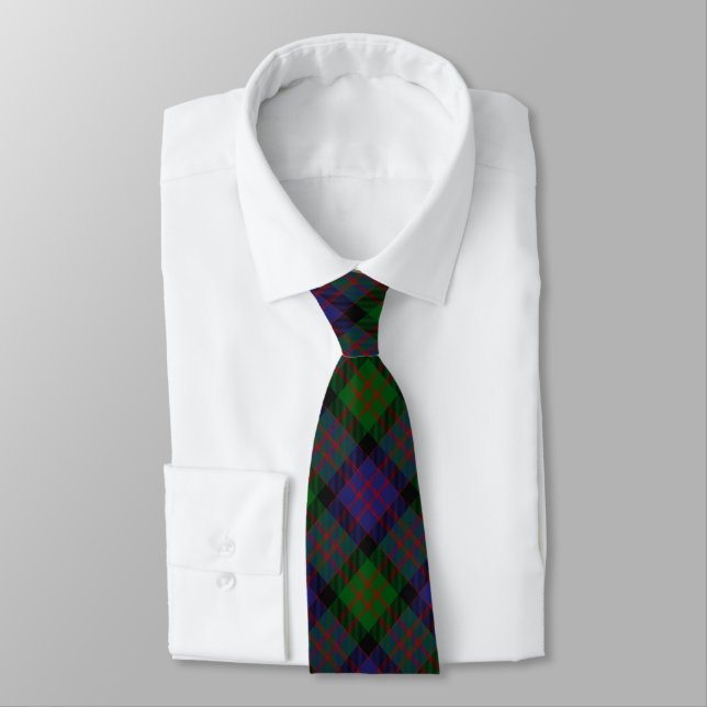MacDonald Tartan Tie (Tied)