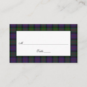 MacDonald Tartan Wedding Place Cards