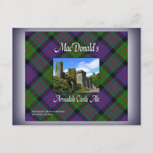 MacDonald's Armadale Castle Ale Postcard