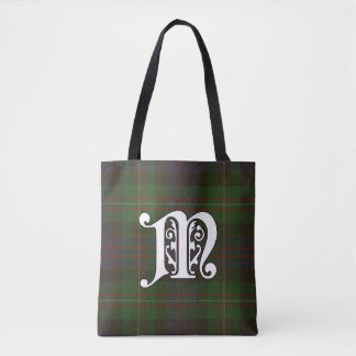 MacDonell Clan Tartan Monogram Tote Bag