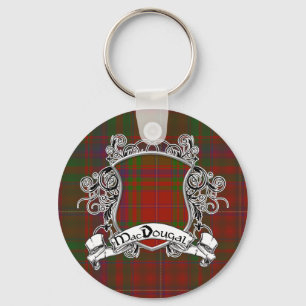 MacDougal Tartan Shield Key Ring