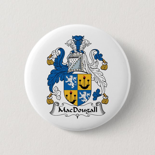 MacDougall Family Crest 6 Cm Round Badge (Front)