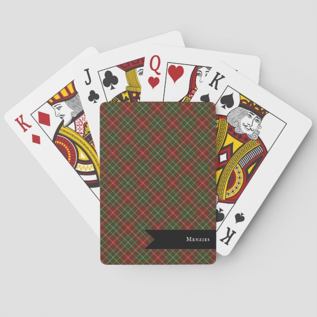 MacDougall Modern Clan Tartan Plaid Pattern Playing Cards (Back)