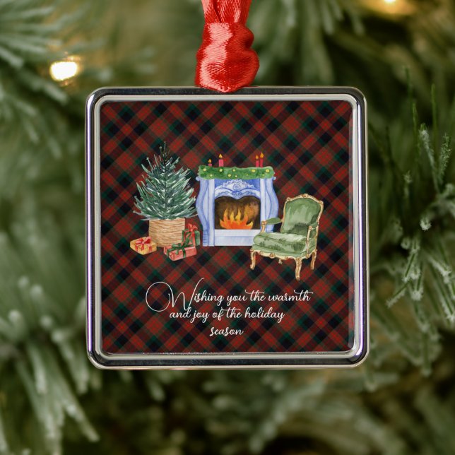 MacDuff Hunting Modern Original Scottish Tartan Metal Tree Decoration (Tree)