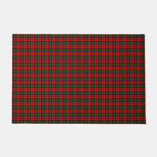 MacDuff tartan red green plaid Doormat