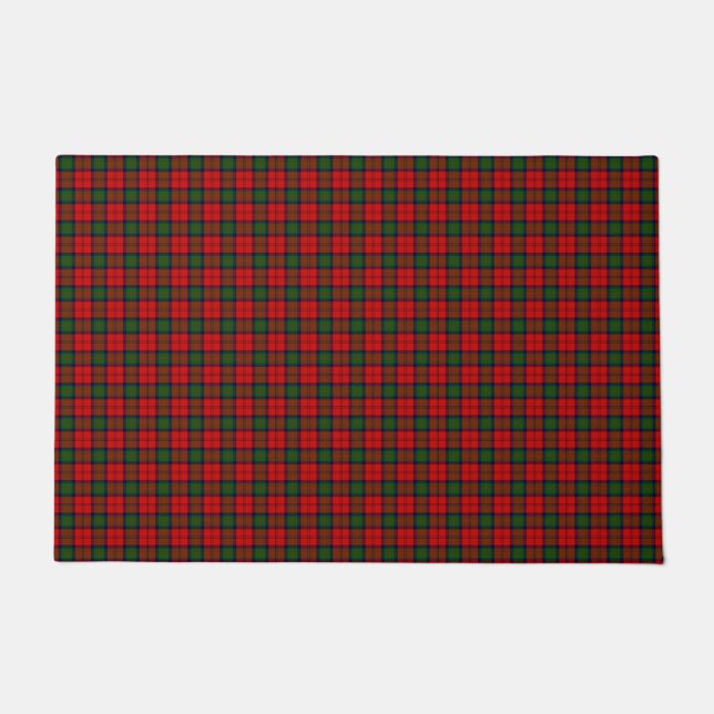 MacDuff tartan red green plaid Doormat (Front)