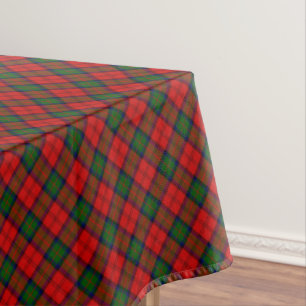 MacDuff tartan red green plaid Tablecloth