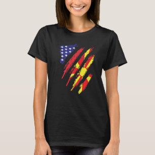 Macedonia American Grown Flag USA Patriot Heritage T-Shirt
