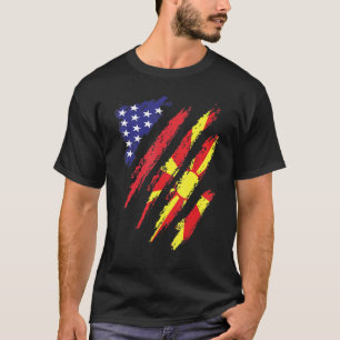 Macedonia American Grown Flag USA Patriot Heritage T-Shirt