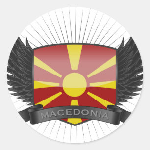 MACEDONIA CLASSIC ROUND STICKER