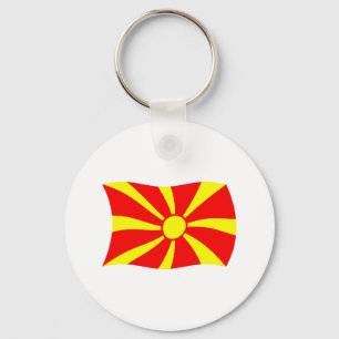 Macedonia Flag Keychain