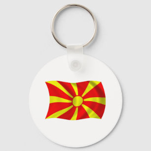 Macedonia Flag Keychain