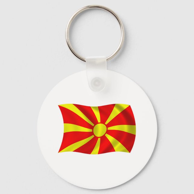 Macedonia Flag Keychain (Front)