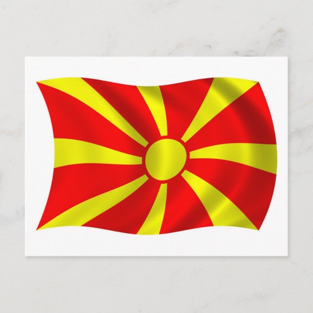 Macedonia Flag Postcard (Front)