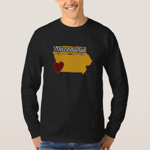MACEDONIA IOWA IA USA Cute Souvenir Merch US City T-Shirt