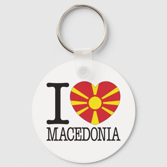Macedonia Love v2 Key Ring (Front)