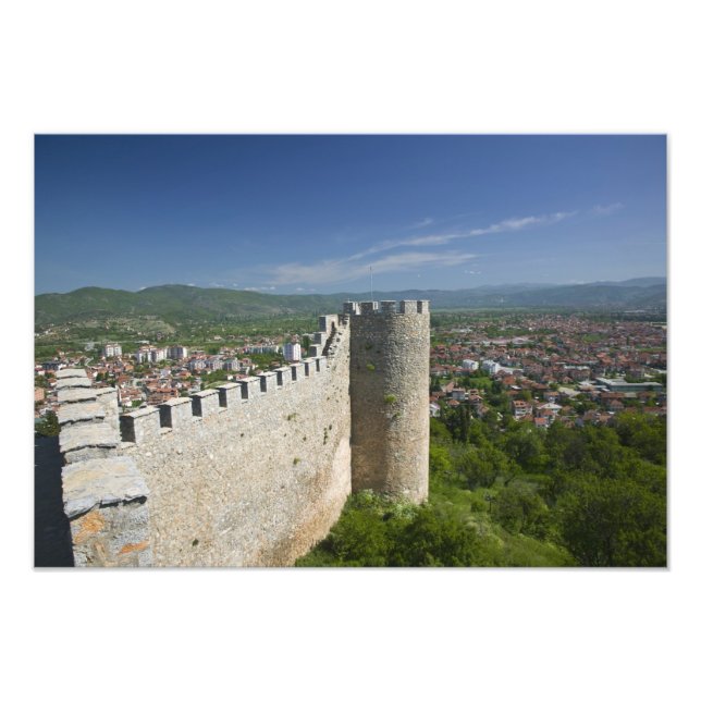 MACEDONIA, Ohrid. Car Samoil's Castle / Photo Print (Front)