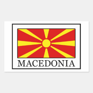 Macedonia Rectangular Sticker