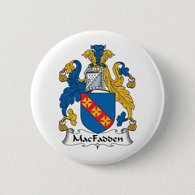 MacFadden Family Crest 6 Cm Round Badge (Front)