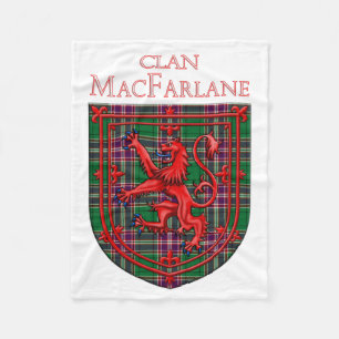 MacFarlane Hunting Tartan Scottish Plaid Fleece Blanket