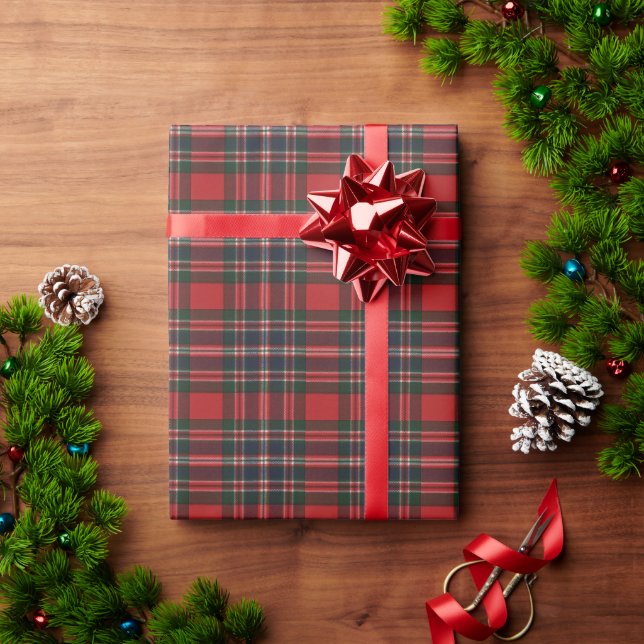 MacFarlane Modern Original Scottish Tartan Wrapping Paper (Holiday Gift)