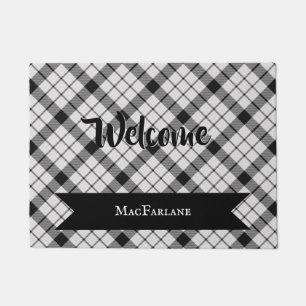 MacFarlane Plaid Tartan Scottish Clan Pattern Doormat
